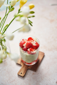 matcha chia pudding rezept