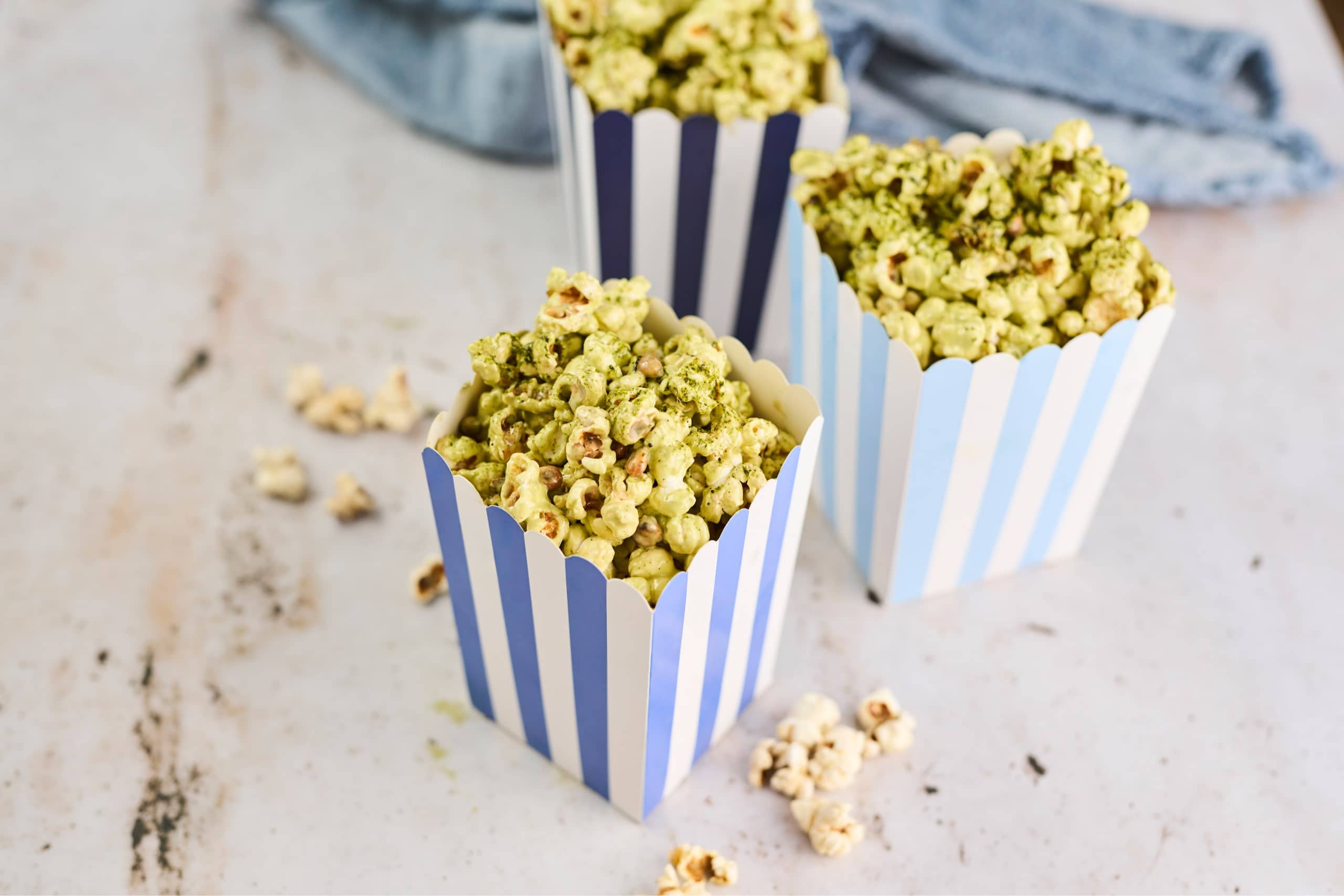 matcha popcorn