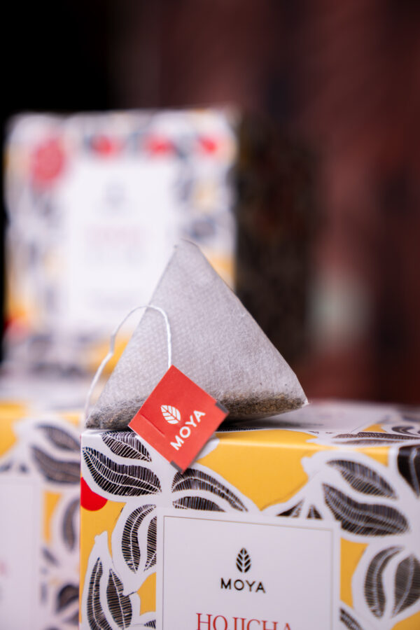 Moya Hojicha japanischer Bio-Tee in Teebeuteln