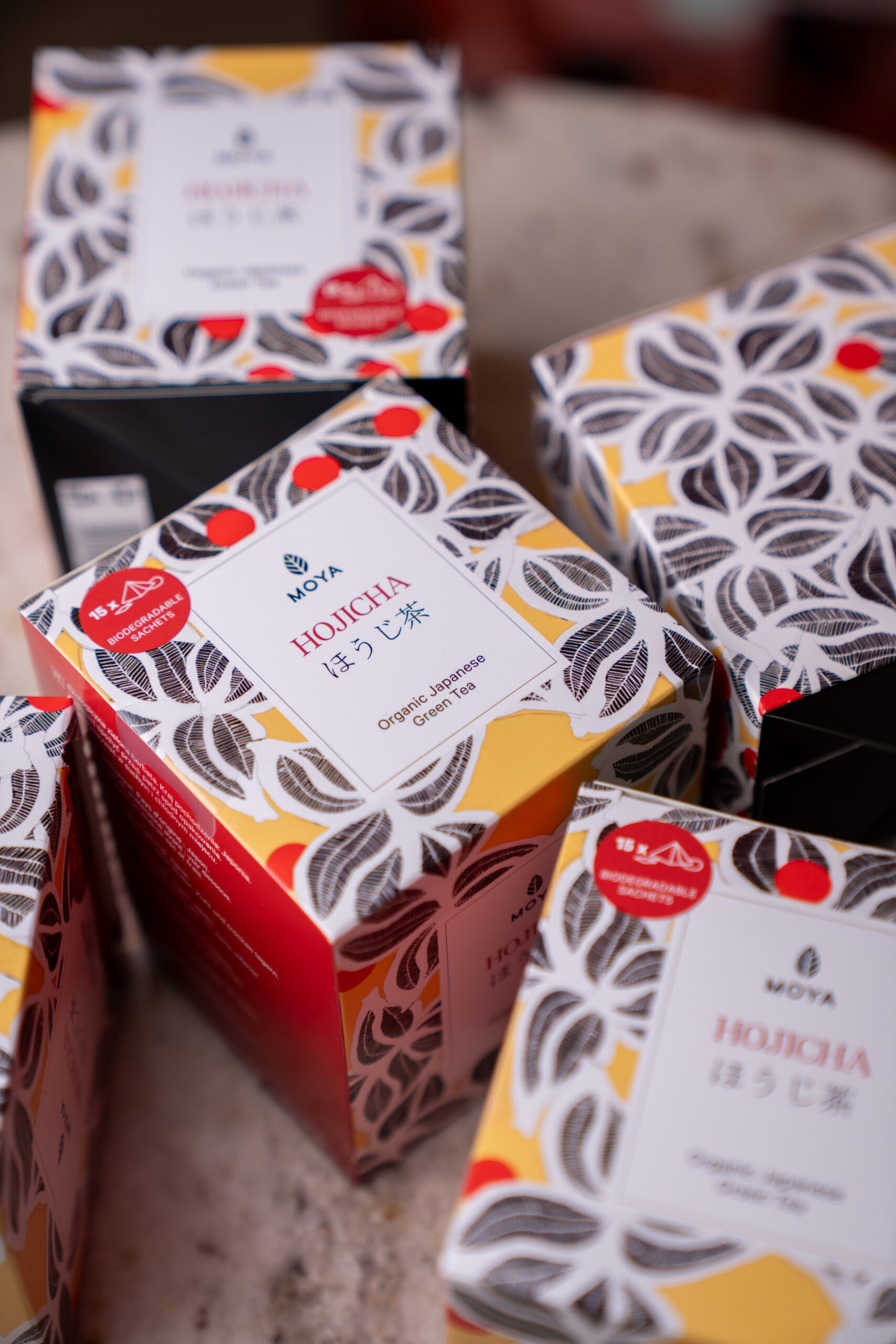 Moya Hojicha japanischer Bio-Tee in Teebeuteln