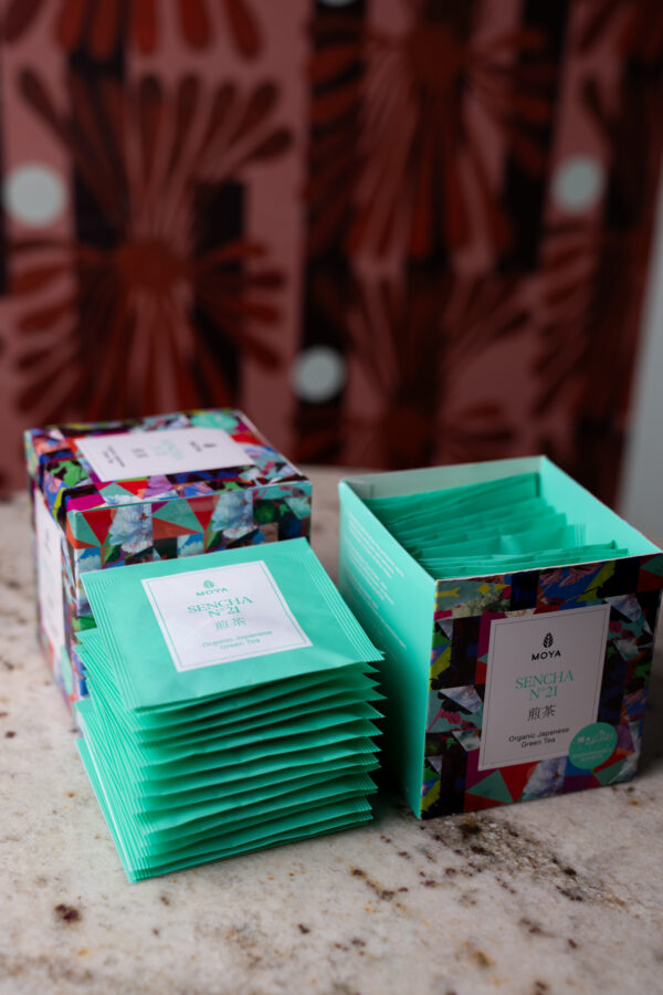 Moya Sencha japanischer Bio-Tee in Teebeuteln