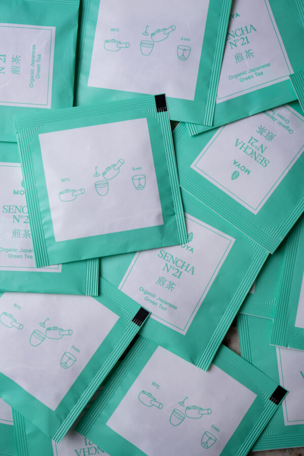 Moya Sencha japanischer Bio-Tee in Teebeuteln